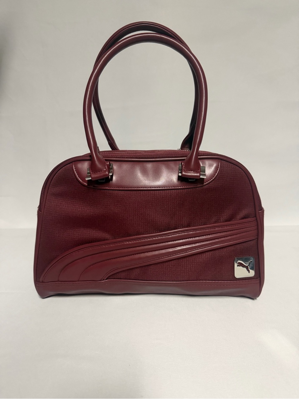 PUMA Women’s Burgundy Grip Bowling Bag Top Handle Handbag